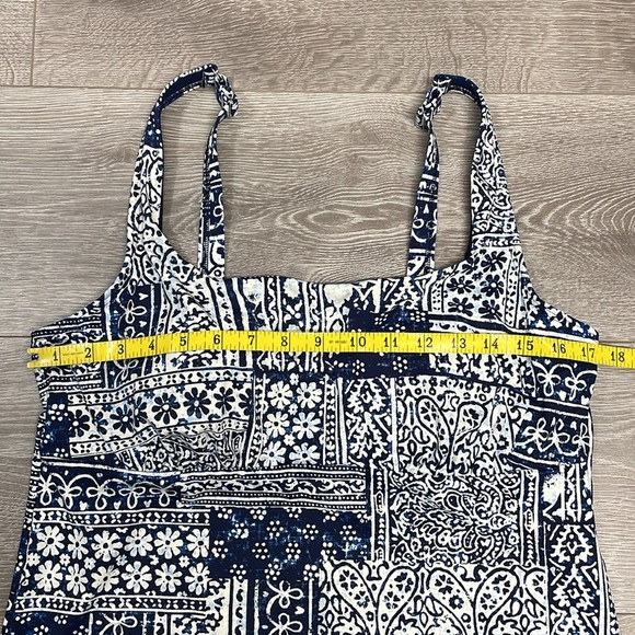 Lands’ End D-Cup Square Neck Underwire Tankini Swimsuit Top 14 D - Picture 4 of 14